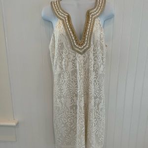 Lilly Pulitzer gorgeous detailed cocktail or wedding dress.